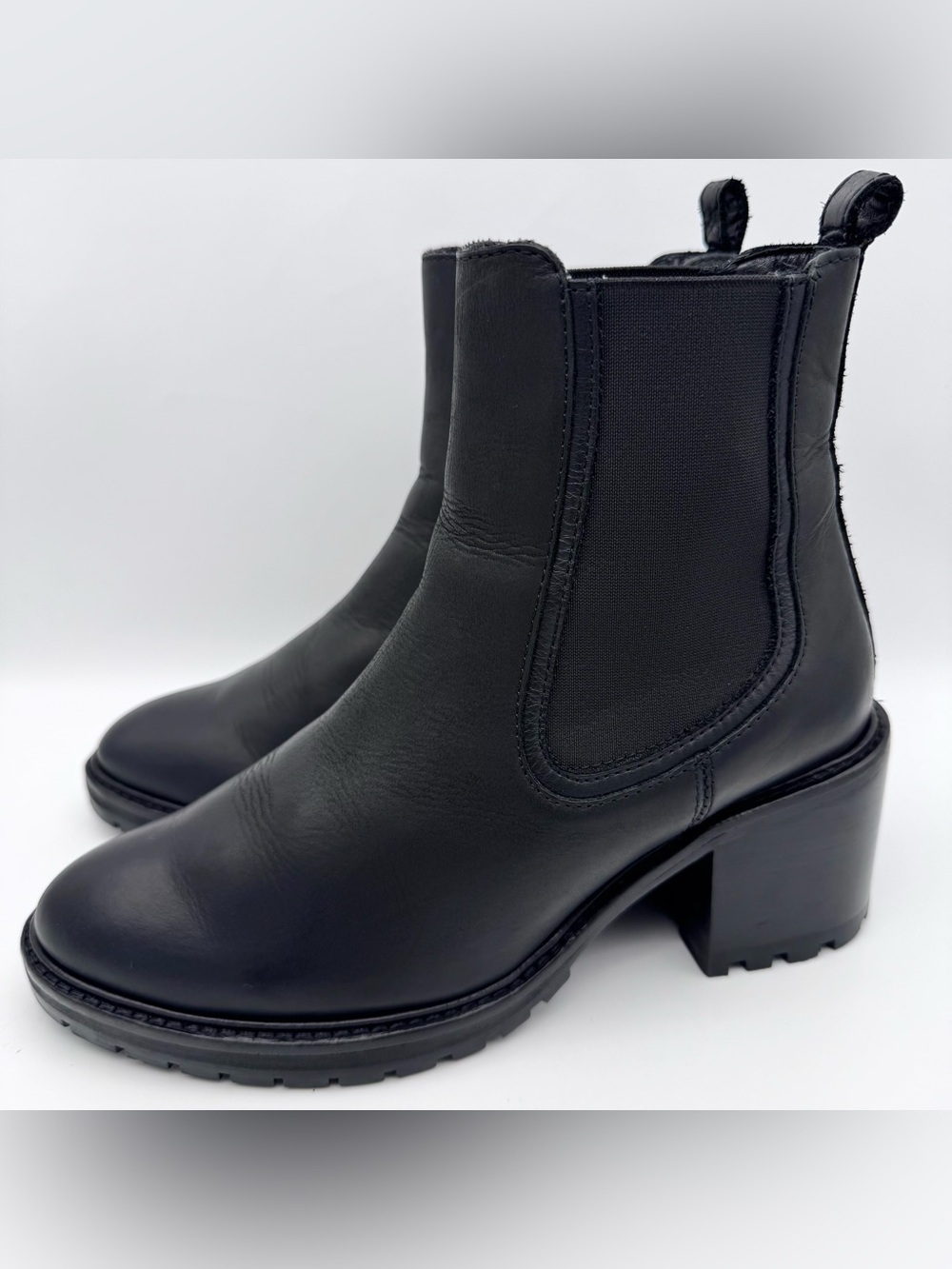 Thursday Boot Co Knockout Matte Black Leather Chelsea Boots Women’s Size 7.5 US